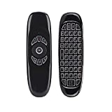 Smart Backlit Remote Replacement, BIFANS Fly Air Mouse Multifunctional Remote with Keyboard, Mini Wireless Keyboard & Remote Control for KODI Android TV Box HTPC IPTV PC Pad (C120)