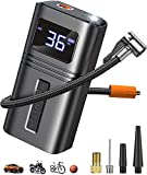 RYSEAB Tire Inflator Portable Air Compressor for Car Tire, [Cordless & Strong Power] Air Pump for Car Tire with 6000mAh Battery [Fast inflate 150PSI] Tire Pump with LED Light for Car Bike Motor Ball…