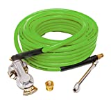 Torque Glad Hand Air Hose Tire Inflator for Heavy Duty Truck Tire 3/8' x 50ft Kit Including Universal GladHand and Dual Foot Chuck, Gladhand Air Hose, 300 PSI, Semi Truck Accessories Parts (TR63051G)