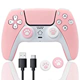 BRHE PS4 Controller Wireless Dualshocked 4 Game Controller Compatible with Playstation 4/Pro/Slim/PC Replacement Remote Gamepad Gaming Accessories Joystick Touch Pad Built-in Speaker with Type-C Cable