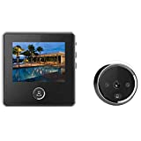 digitsea Video Door Viewer 1200mAh Build-in Lithium Battery Peephole viewer Build-in cyclic Storage Door Camera Outdoor Security Cam Door 3' LCD Screen 1MP Camera