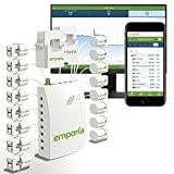 Smart Home Energy Monitor with 16 50A Circuit Level Sensors | Vue - Real Time Electricity Monitor/Meter | Solar/Net Metering