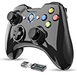 Wireless Gaming Controller, EasySMX Dual-Vibration Joystick Gamepad Computer Game Controller for PC Windows 7/8/10, Steam, PS3, Android TV,
