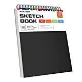 Soucolor 9' x 12' Sketch Book, 1-Pack 100 Sheets Spiral Bound Art Sketchbook, Acid Free (68lb/100gsm) Artist Drawing Book Paper Painting Sketching Pad for Kids Students Adults Beginners