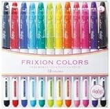 Pilot Frixion Colors Erasable Marker - 12 Color set /Value set Which Attached the Eraser Only for Friction