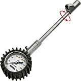 TireTek Tire Pressure Gauge 0-160 PSI for Truck, Semi Truck, ATV, RV & Motorhome - Dual Head Tire Gauge Pressure Reader for Dually Tires, Heavy Duty Air Pressure Gauge, ANSI Certified Tire Air Gauge