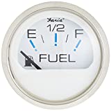 Faria - 3003.3544 13801 Chesapeake Stainless Steel Fuel Level Gauge (E-1/2-F) - 2', White