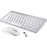 Wireless Keyboard and Mouse Compatible with iMac MacBook Air/Pro (Wireless 2.4GHz)