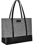Laptop Tote Bag,Fits 15.6 Inch Laptop,Womens Lightweight Water Resistant Nylon Tote Bag Shoulder Bag Messenger Bag,Graduation Gifts,Grey