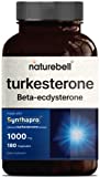 Turkesterone Supplement 500mg Plus Beta Ecdysterone 1000mg, 180 Capsules, 2 in 1 Support, Ajuga Turkestanic Extract 10%, Infused with Hydroxypropyl-Beta-Cyclodexrin | Highly Bioavailable, Plant Based