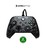 PDP Wired Game Controller - Xbox Series X|S, Xbox One, PC/Laptop Windows 10, Steam Gaming Controller - Perfect for FPS Games - Dual Vibration Videogame Gamepad - Military Black Camo / Camouflage