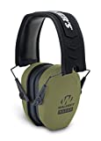 Razor Slim Passive Earmuff - Ultra Low-Profile Earcups - Olive Dark Green, One Size
