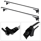 Aintier 2Pcs Cross Bar Roof Rack Compatible with 2012-2018 for Toyota Camry,1990-2018 for Toyota Corolla,2003-2014 for Toyota Matrix Roof Top Rail Rack Luggage Cargo Carrier Roof Rack Set