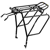 Ibera Bike Rack - Bicycle Touring Carrier Plus+ for Disc Brake Mount, Frame-Mounted for Heavier Top & Side Loads, Height Adjustable for 26'-29' Frames