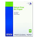 Epson S042097 Velvet Fine Art Paper, 17 x 22, White (Pack of 25 Sheets)