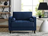 Lifestyle Solutions Lexington Armchair, 39.8' W x 31.1' D x 33.5' H, Navy Blue