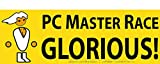 Glorious PC Master Race Bumper Sticker 5 Pack for Your Battlestation, Laptop, Computer Case, Wall & Window. Supports Childs Play Video Gaming Charity. Great Gift for a Proud Gamer, Geek or Nerd.
