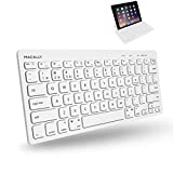 Macally Bluetooth Keyboard for Mac - Multi Device Wireless Keyboard for Mac Mini / Pro, Macbook Pro / Air, iMac, iPad, iPhone, PC, Laptop - Compatible Apple Keyboard Wireless Compact with Stand