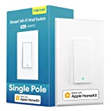 meross Smart Light Switch Supports Apple HomeKit, Siri, Alexa, Google Assistant & SmartThings, 2.4Ghz Wi-Fi Light Switch, Neutral Wire Required, Single Pole, Remote Control Schedule, 1 Pack