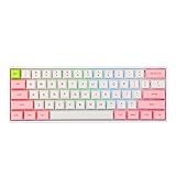 EPOMAKER SKYLOONG SK61 61 Keys 60% Hot Swappable Programmable Mechanical Gaming Wired Keyboard with RGB Backlit, NKRO, Water-Resistant, Type-C Cable for Win/Mac/Gaming (Gateron Optical Black, Pink)