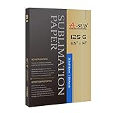 A-SUB Sublimation Paper 8.5x14 Inches 110 Sheets for Any Inkjet Printer which Match Sublimation Ink 125g