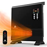 Sunday Living Electric Space Heater, 1500W Infrared Space Heater, Wall Mount or Freestanding, Adjustable Thermostat, Remote Control, 12-H Timer, Wall Heater for Large Room, Bathroom, Garage, Bedroom