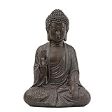 Buddah Statute Buddha Statue Buda – Buddha Statues for Home Decor,Buddah Statute Zen Decoration,Meditation Buddha Decor Brown 7 inch