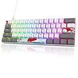 Owpkeenthy RGB Mechanical Keyboard 60 Percent Red Switches, Ultra-Compact Mini Wired Gaming Keybaord with Backlit PBT Dye-Sub Keycaps for Win/Mac/PC