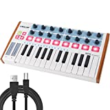 MIDI Controller, Lotkey Ultra-Portable Professional MIDI Keyboard WORLDE 25-Key USB MIDI Drum Pad and Keyboard Controller