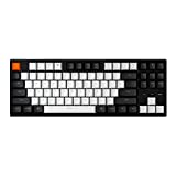 Keychron C1 RGB Hot-swappable Wired Mechanical Gaming Keyboard for Mac, Gateron G Pro Blue Switch/Double-Shot ABS Keycaps/USB Type-C Cable Tenkeyless 87 Keys Computer Keyboard for Windows Laptop