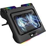 KLIM KN01 Laptop Cooling Pad | Powerful Turbo-Laptop Fan (4000 RPM) | Rubber Seal for Maximum Performance | Gaming Laptop Cooler to Avoid Overheating and Protect Your PC | 15.6-17.3 inch | New 2022