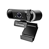 Webcam with Microphone, GOSWER 1080P Computer Camera with Auto-Focus and Privacy Cover for Meetings, Plug and Play, Desktop and Laptop, HD Zoom Camera for Skype, FaceTime, YouTube, OBS