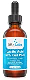 Lactic Acid 50% Gel Peel with Kojic Acid and Bearberry & Licorice Root Extracts - Professional Grade Chemical Face Peel - Alpha Hydroxy Acid - 1 Bottle of 1 fl oz