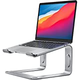 LORYERGO Laptop Stand, Ergonomic Laptop Riser Laptop Mount for Desk, Notebook Computer Stand Holder Compatible with Most 10-15.6” Laptops, Silver