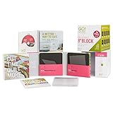 AccuQuilt GO! Qube Mix and Match 8 Inch Block with 8 Basic Cut Quilting Shapes, Cutting Mat, Videos, Storage Box, and 14 Pattern Booklet
