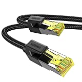 UGREEN Cat 7 Ethernet Cable 3FT High Speed Braided Internet Cord Cat7 RJ45 Shielded Indoor Heavy Duty LAN Network Cables Compatible for Gaming PC PS5 PS4 PS3 Xbox Modem Router Smart TV 3FT