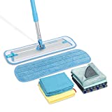 E-Cloth Home Cleaning Combo Set, Premium Microfiber Cleaning Supplies, Resuable Microfiber Cleaning Cloth and Mop for Floor Cleaning, Washable and Reusable, 10 Piece Set
