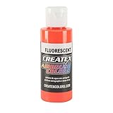Createx Airbrush Paint, Fluorescent Orange, 4 oz (5409-04)