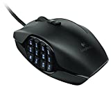 Logitech G600 MMO Gaming Mouse, RGB Backlit, 20 Programmable Buttons (Renewed)