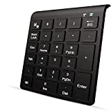Bluetooth Number Pad, Portable Wireless Bluetooth 27-Key Multi-Function Numeric Keyboard Extensions for Financial Accounting Data Entry for Smartphones, Tablets, Laptop, iOS System Windows and More