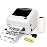 JADENS Thermal Label Printer, Thermal Shipping Label Printer, 4×6 Label Printer for Shipping Packages Postage Home Small Business, Compatible with Ebay, Etsy, Amazon, FedEx, UPS, Shopify