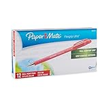 Paper Mate 9620131 Flexgrip Ultra Stick Ballpoint Pens, Medium Point, Red Ink, 12-Pack