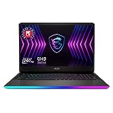 MSI Raider GE77Hx 17.3' QHD 240Hz Gaming Laptop: Intel Core i7-12800HX RTX 3070 Ti 16GB DDR5 1TB NVMe SSD, Thunderbolt 4, USB-Type C, Cooler Boost 5, Win11 Pro: Dark Grey 12UGS-004, Blue