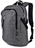 Laptop Travel Backpack - Adjustable Shoulder Straps, Zippered Compartments with Side Pockets for Water Bottle or Umbrella. Headset and USB Charging Port. Perfect for School, Business or Traveling.