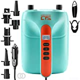 Swonder 20PSI High Pressure Digital Electric Air Pump for Stand Up Paddle Board | Kayak | Tent, SUP Inflator with Intelligent Dual Stage & Auto-Off, Two Colors (Blue)