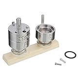 Dawei Badge Punching Die Round Button Mold With ABS Slide Badge Maker Part Compatible With Button Making Machine 1001 & 1002 (φ37mm 1-1/2")