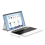 2 in 1 Laptop Computer, Intel J4125 Processor Windows 11 Touchscreen 12.3' HD Display with Detachable Keyboard 12GB RAM, 256GB SSD Storage, Type-C, TF Card, Use for Business, Study and Entertainment