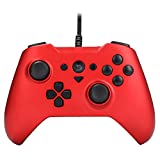ZD-O Wired Gaming Controller 6 Remappable Multi-Function Buttons for Steam,Lapto/PC(Win7-Win10),Android Smartphone Tablet VR TV Box (O-Red)