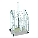 Safco Products 3091 Tubular Steel Wire Roll File, 20 Compartment, Light Gray