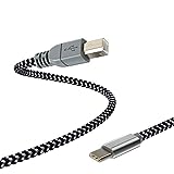 MIDI Cable for iPad Pro,USB C to USB B MIDI OTG Cord Type C Printer Cable for MacBook/iPad Pro/Samsung/Google/Laptop,Work with Electronic Music Instrument/Piano/Midi Keyboard